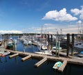 Beautiful day in the Marina in a small canadian Town