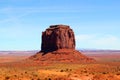 Beautiful day in Monument Valley on the border between Arizona and Utah in United States - Merrick Butte Royalty Free Stock Photo