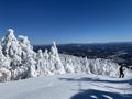 Beautiful day at Okemo mountain with fresh snow