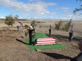 a memorial service to say good-bye to a world war 2 navy veteran.