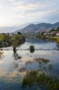 Beautiful day on Trebisnjica river, next to Trebinje town