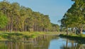 A beautiful day for a walk and the view of the island at John S. Taylor Park in Largo, Florida. Royalty Free Stock Photo