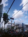 beautiful daytime atmosphere in the city of Malang