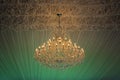 Beautiful and dear modern chandelier in living room Royalty Free Stock Photo