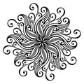 Beautiful Deco Mandala (Vector) Royalty Free Stock Photo