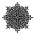 Beautiful Deco Mandala (Vector) Royalty Free Stock Photo