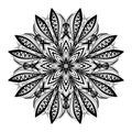 Beautiful Deco Mandala (Vector) Royalty Free Stock Photo