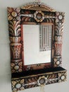 Beautiful decorated mirror & x28; artistic look of a wall mirror & x29;