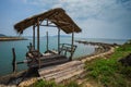 Beautiful Decorated Romantic Wedding Table on Tropical Beach