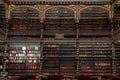 Beautiful Decorated Shelves Full of Antique Books Royalty Free Stock Photo