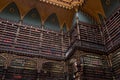 Beautiful Decorated Shelves Full of Antique Books Royalty Free Stock Photo