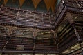 Beautiful Decorated Shelves Full of Antique Books Royalty Free Stock Photo