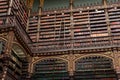 Beautiful Decorated Shelves Full of Antique Books Royalty Free Stock Photo