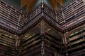 Beautiful Decorated Shelves Full of Antique Books Royalty Free Stock Photo