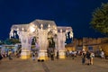 Beautiful decoration by the city at Tha Pae Gate area for the Yi Peng Festival Royalty Free Stock Photo