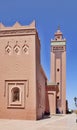 Beautiful decoration of the mosque with a minaret, Zagora, Morocco Royalty Free Stock Photo