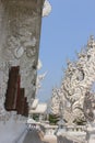 Beautiful Decoration at Rongkhun Temple (White Temple), a famous