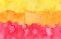 Beautiful decorative abstract background with canary yellow, tangerine orange and bright red colors. Royalty Free Stock Photo