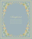 Beautiful decorative framework with butterflies. G Royalty Free Stock Photo