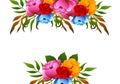 Beautiful decorative lovely colorful wedding flowers background