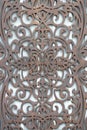 Beautiful decorative metal elements forged wrought iron gates