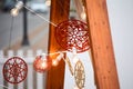 Beautiful decorative outdoor with Christmas ornamentation