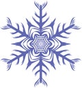 Beautiful decorative snowflakes on a white background Royalty Free Stock Photo