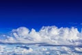 Beautiful deep blue sky cloud w