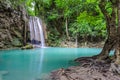 Beautiful deep forest waterfall Royalty Free Stock Photo