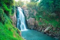 Beautiful deep forest waterfall at Haew narok waterfall