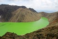 Laguna Verde lake in Narino, Colombia