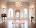 Beautiful defocused background interior panoramic