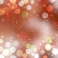 Beautiful defocused background in shades of brown and sienna, small dots of sparks and light bokeh