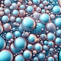 Beautiful delicate bubbles - ai generated image