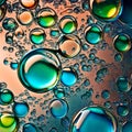 Beautiful delicate bubbles - ai generated image