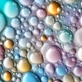 Beautiful delicate bubbles - ai generated image