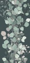 Beautiful delicate floral and leaves background. Generative Ai