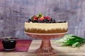 Beautiful and delicious New York Cheescake Royalty Free Stock Photo