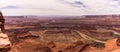 The beautiful desert landscape of Moab, Utah. Dead Horse Point State Park Royalty Free Stock Photo