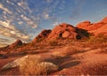Beautiful desert landscape with red rock buttes