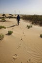 Beautiful Desert landscape view in Dammam Saudi Arabia. 20-June-2023