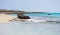 A beautiful almost deserted beach Royalty Free Stock Photo