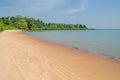 Beautiful deserted tropical beach on Bubaque island, Bijagos archipelago, Guinea Bissau, West Africa Royalty Free Stock Photo