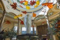 Beautiful design decorated interior view of Venetian hotel, Strip, Las Vegas,