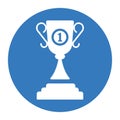 Achievement, winner prize, trophy icon design