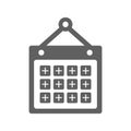Schedule gray icon, appointment, calendar, day, event, month, plan