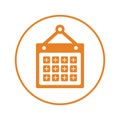 Schedule icon, appointment, orange color, calendar, day, event, month, plan