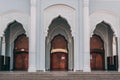 Beautiful design of the main entrance of a mosque building