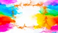 Beautiful Designed Background And Flower Tendril Colorful Abstract Illustration Image.