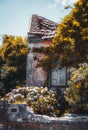 A beautiful desolate house in shadow